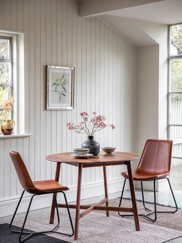 Gallery Home Brown York Round 6 Seater Dining Table - Image 1 of 3