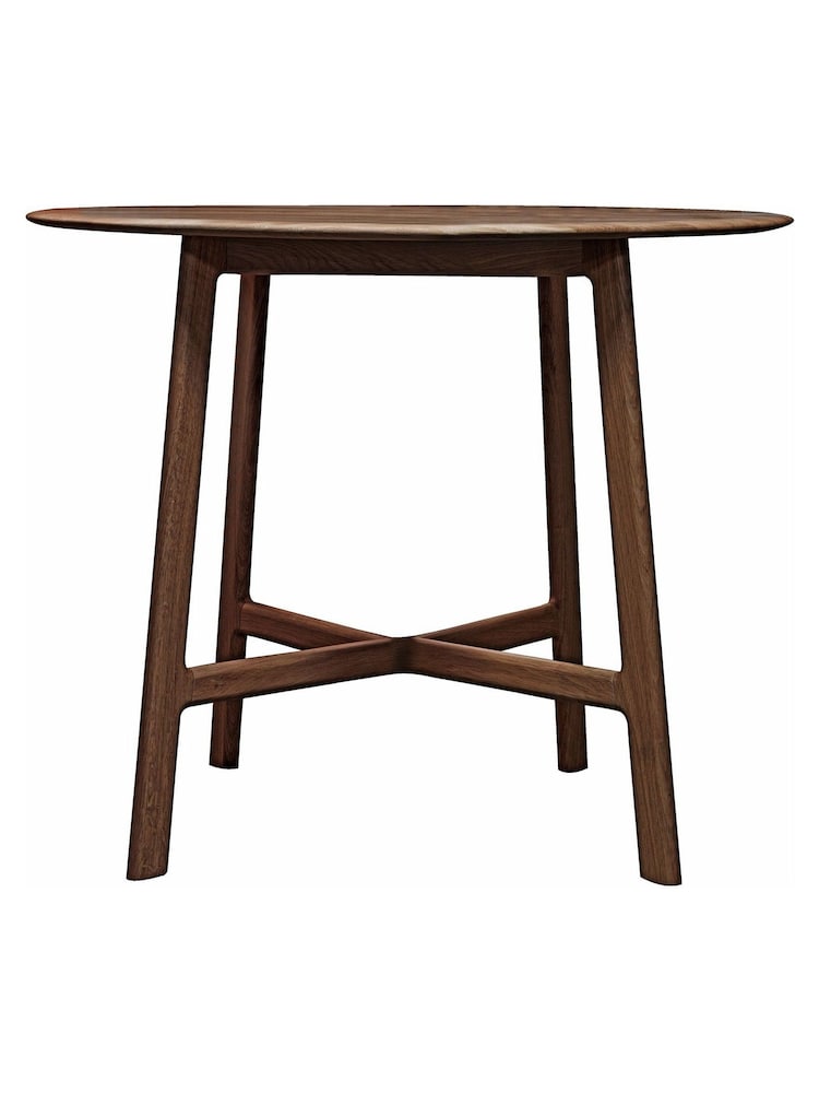 Gallery Home Brown York Round 6 Seater Dining Table - Image 3 of 3