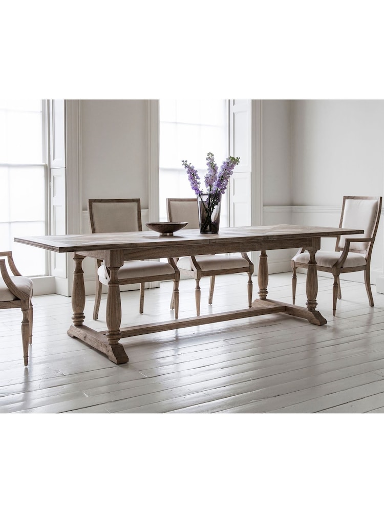 Gallery Home Natural Missouri 10 Seater Extending Dining Table - Image 1 of 4