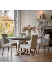 Gallery Home Natural Missouri Round 10 Seater Extending Dining Table - Image 1 of 6