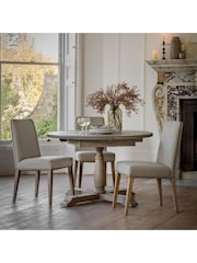 Gallery Home Natural Missouri Round 10 Seater Extending Dining Table - Image 4 of 6