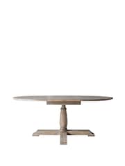 Gallery Home Natural Missouri Round 10 Seater Extending Dining Table - Image 6 of 6