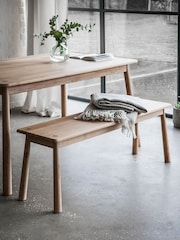 Gallery Home Natural Virginia Dining Bench - Image 1 of 3