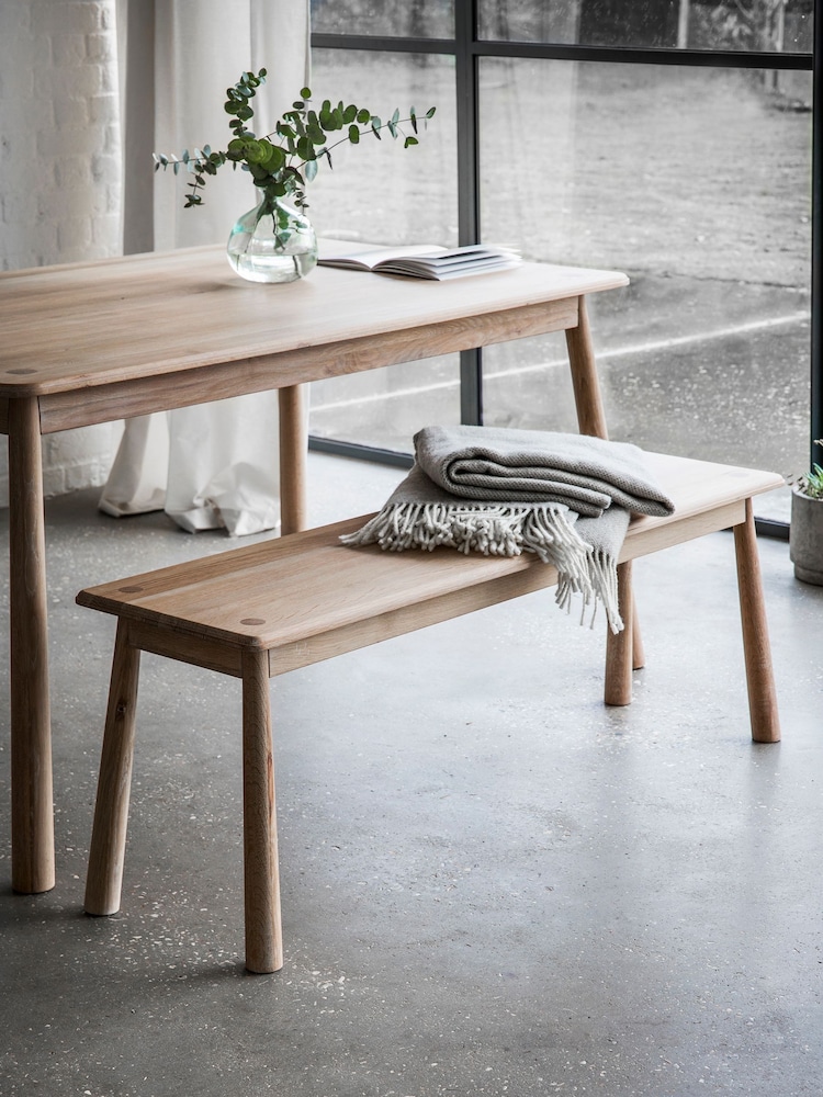Gallery Home Natural Virginia Dining Bench - Image 1 of 3