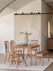 Gallery Home Natural Virginia Dining Bench - Image 4 of 6