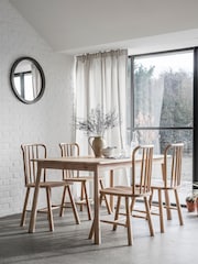 Gallery Home Natural Virginia 6 Seater Dining Table - Image 1 of 3