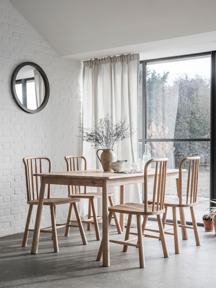 Gallery Home Natural Virginia 6 Seater Dining Table - Image 1 of 3