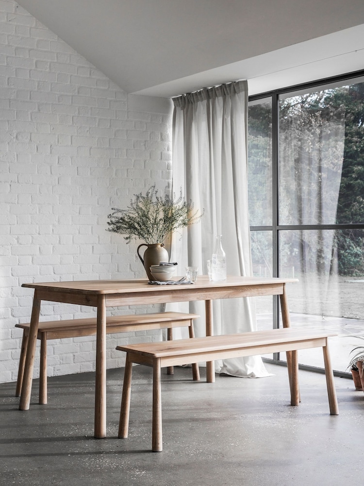 Gallery Home Natural Virginia 6 Seater Dining Table - Image 2 of 3