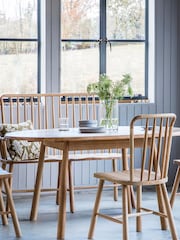 Gallery Home Natural Virginia Round 6 Seater Extending Dining Table - Image 1 of 5