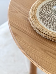 Gallery Home Natural Virginia Round 6 Seater Extending Dining Table - Image 6 of 7