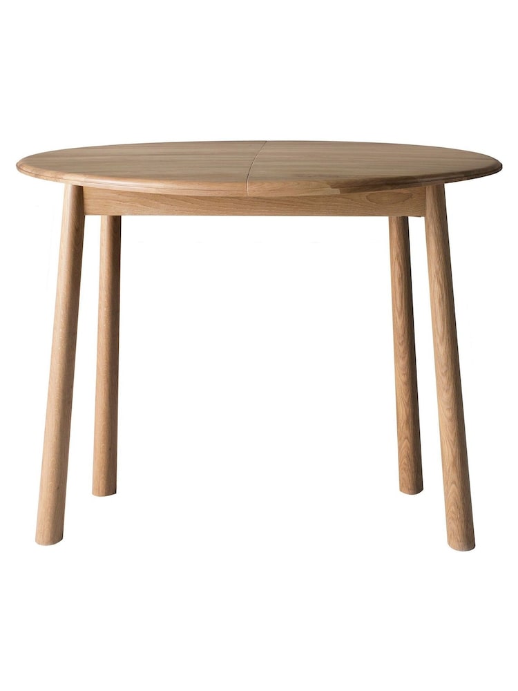 Gallery Home Natural Virginia Round 6 Seater Extending Dining Table - Image 5 of 5