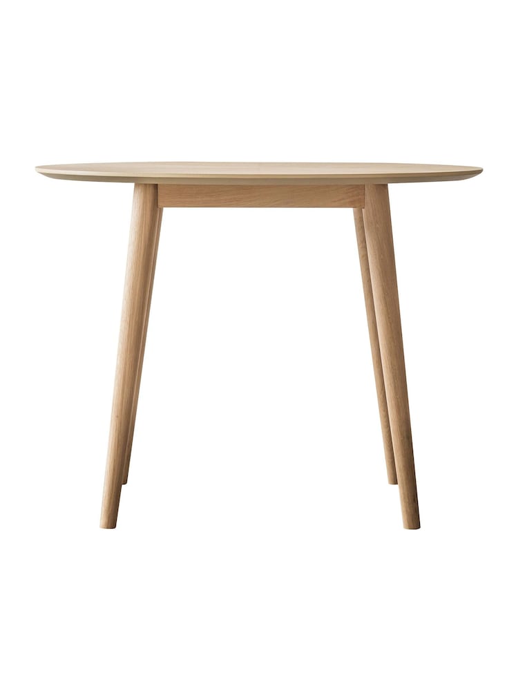 Gallery Home Natural Ramsey Round 4 Seater Dining Table - Image 3 of 3