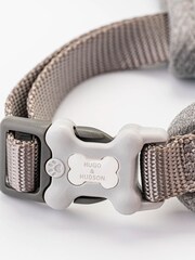 Hugo & Hudson Aqua Blue Herringbone Dog Harness - Image 4 of 4