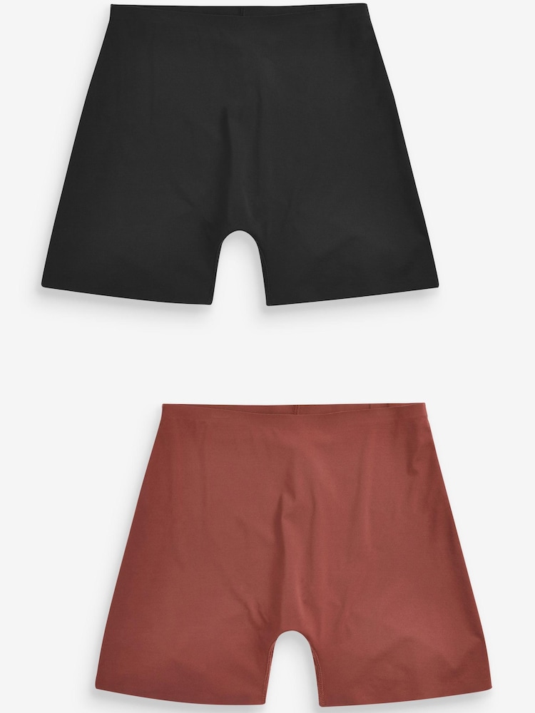 Schwarz & Nude - Figurformende Boy-Shorts, 2er-Pack - Bild 1 von 1 Schwarz & Nude - Figurformende Boy-Shorts, 2er-Pack - Bild 1 von 1