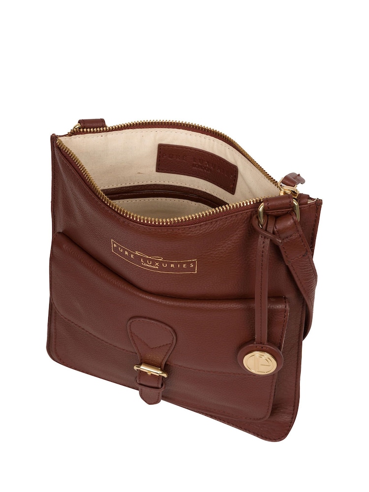 Pure Luxuries London Kenley Leather Cross-Body Bag - Image 4 of 7