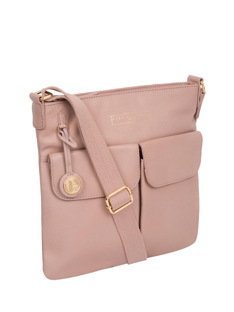 Pure Luxuries London Soames Leather Cross Body Bag - Image 4 of 7