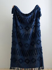 Pineapple Elephant Blue Kabeli Tufted Throw - Image 1 of 3