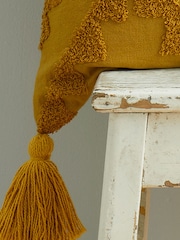 Pineapple Elephant Yellow Imani Tufted Cushion - Image 2 of 4