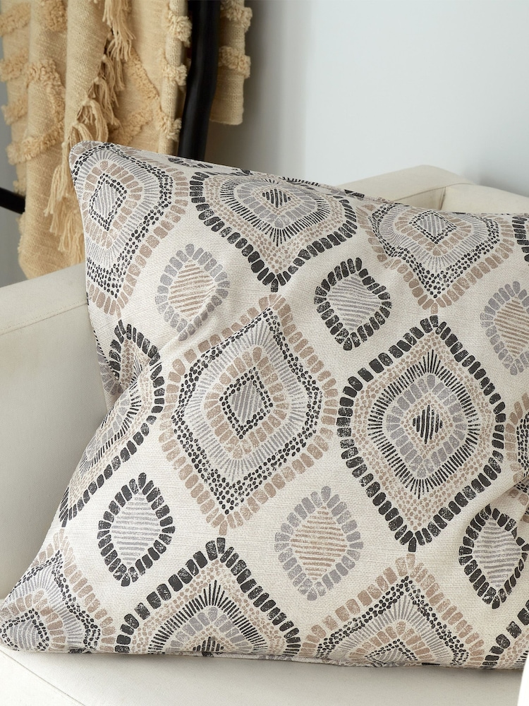 Pineapple Elephant Natural 100% Cotton Ziri Cushion - Image 1 of 5
