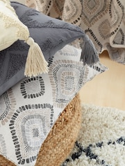 Pineapple Elephant Natural 100% Cotton Ziri Cushion - Image 3 of 5