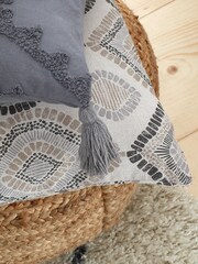 Pineapple Elephant Natural 100% Cotton Ziri Cushion - Image 4 of 5
