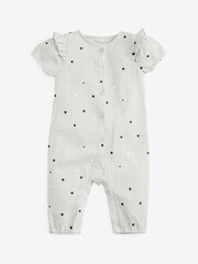 Mint Green Polka-Dot Romper - Image 5 of 7
