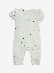 Mint Green Polka-Dot Romper - Image 6 of 7
