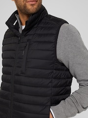 Esprit Mens Black Outdoor Padded Gilet - Image 4 of 5