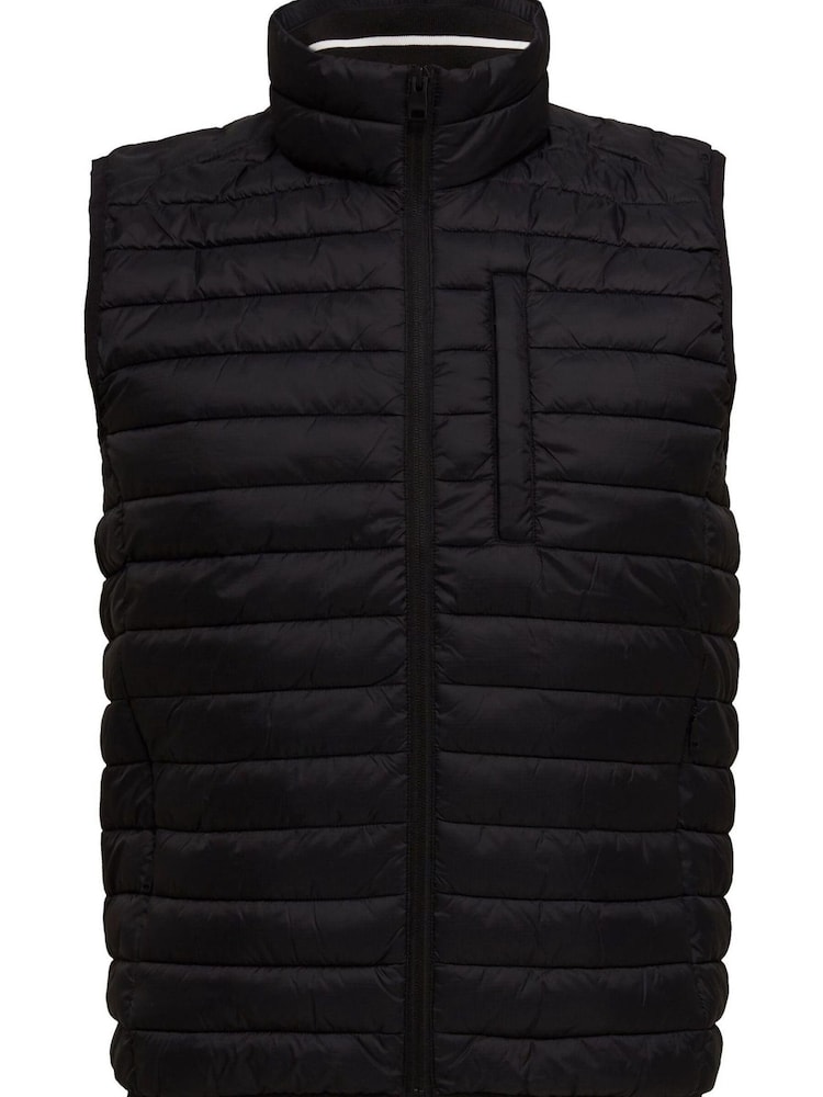 Esprit Mens Black Outdoor Padded Gilet - Image 5 of 5