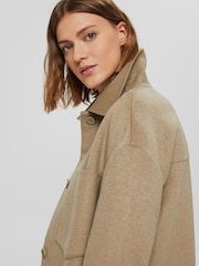 Esprit Beige Smart Wool Jacket - Image 3 of 10