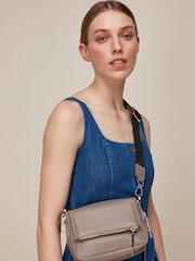 Whistles Grey Bibi Cross-Body Bag - Image 1 of 4
