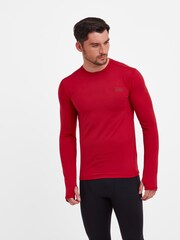 Tog 24 Red Snowdon Thermal Zip Neck Saga T-Shirt - Image 1 of 6
