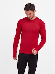 Tog 24 Red Snowdon Thermal Zip Neck Saga T-Shirt - Image 3 of 6