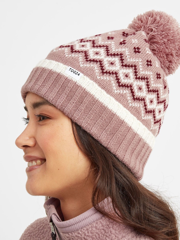 Tog 24 Pink Cawley Chocolate Winter Knitted Hat - Image 1 of 2