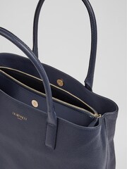 LK Bennett Blue Leather Lillian Tote Bag - Image 4 of 4
