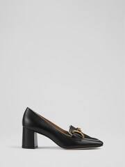LK Bennett Black Snaffle Samantha Courts With Piping - Image 1 of 4