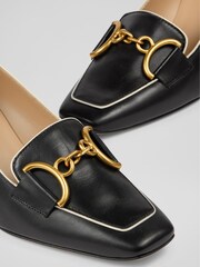 LK Bennett Black Snaffle Samantha Courts With Piping - Image 4 of 4