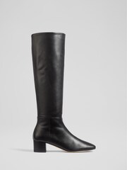LK Bennett Black Low Karen Kristen Boots - Image 1 of 4