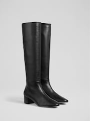 LK Bennett Black Low Karen Kristen Boots - Image 2 of 4