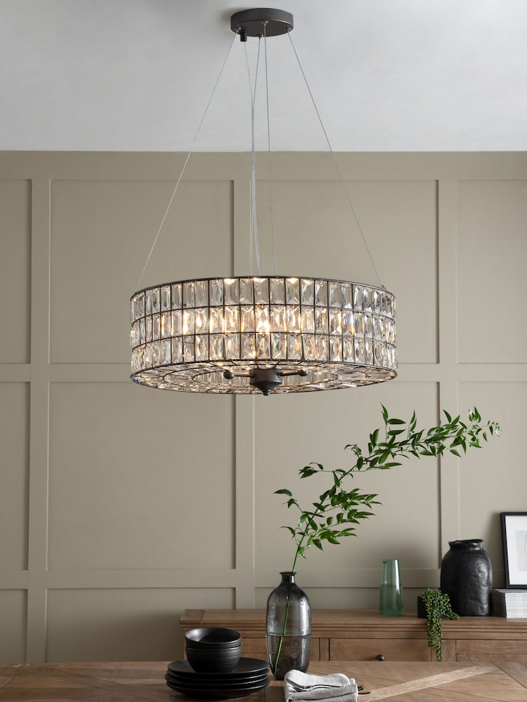Black Boston 3 Light Chandelier Ceiling Light - Image 1 of 4