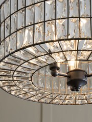Black Boston 3 Light Chandelier Ceiling Light - Image 3 of 4
