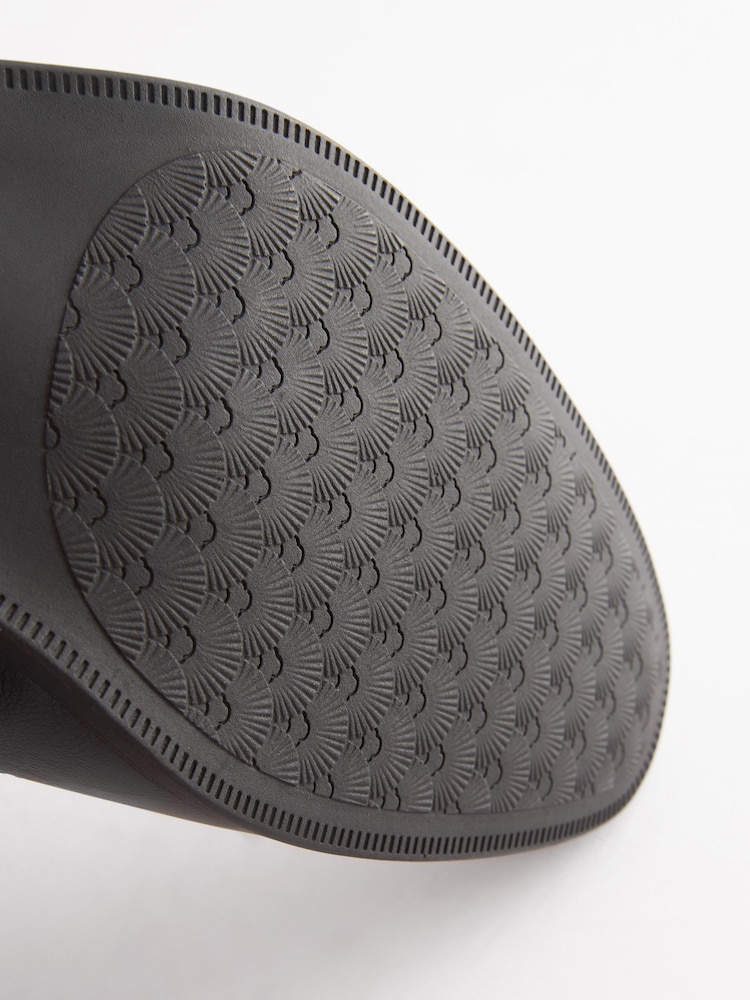 Black Wide Fit Brogue Shoes - Image 5 of 5