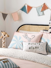 Yvonne Ellen Pink Kids Mini Carnival Duvet Cover and Pillowcase Set - Image 2 of 2