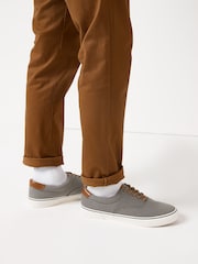 Grey Regular Fit Classic Canvas Pumps - Image 1 of 6