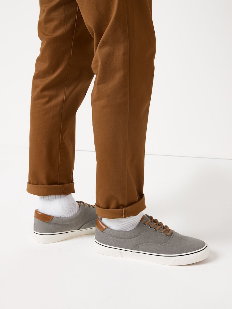 Grey Regular Fit Classic Canvas Pumps - Image 1 of 6
