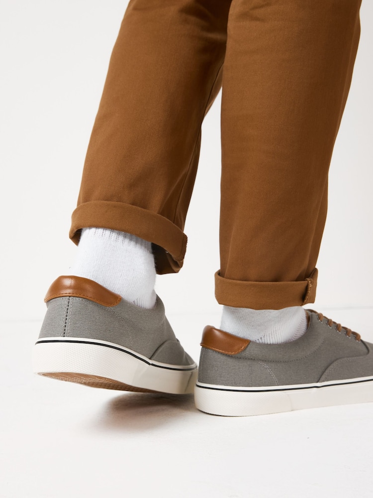 Grey Regular Fit Classic Canvas Pumps - Image 2 of 6