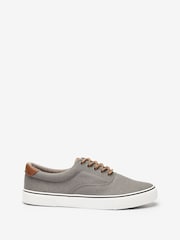 Grey Regular Fit Classic Canvas Pumps - Image 3 of 6