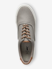 Grey Regular Fit Classic Canvas Pumps - Image 6 of 6