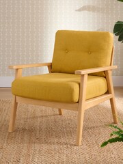 Scion Chenille Ochre Yellow Jesper Chair - Image 1 of 7