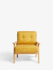Scion Chenille Ochre Yellow Jesper Chair - Image 2 of 7